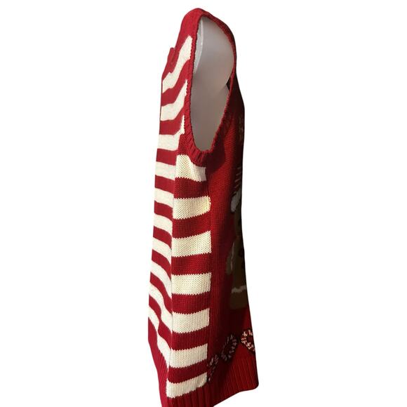 Ugly Christmas Sweater Cute Grumpy Cat In Santa Hat Nope Not Today Size M (7-9) - Picture 4 of 5